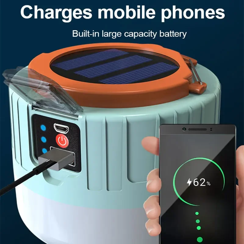 תאורת חירום משולבת סוללה ניידת סולארית – תמונה 4