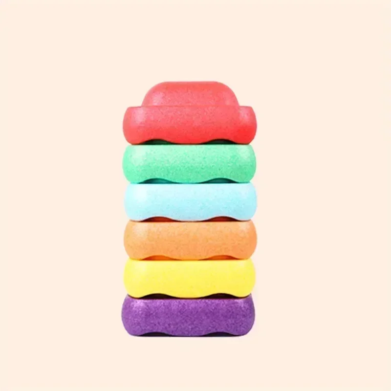 Children's Balance Training Foam Step Sensory Tube Assisted Outdoor Games Stacking Stones Balance Sports Baby Toys Gift