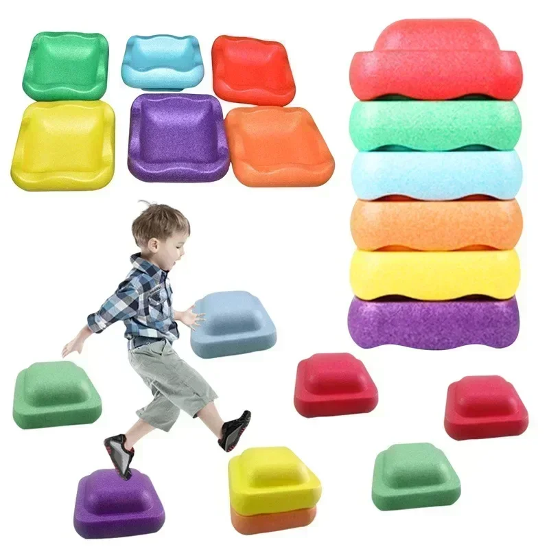 Children's Balance Training Foam Step Sensory Tube Assisted Outdoor Games Stacking Stones Balance Sports Baby Toys Gift