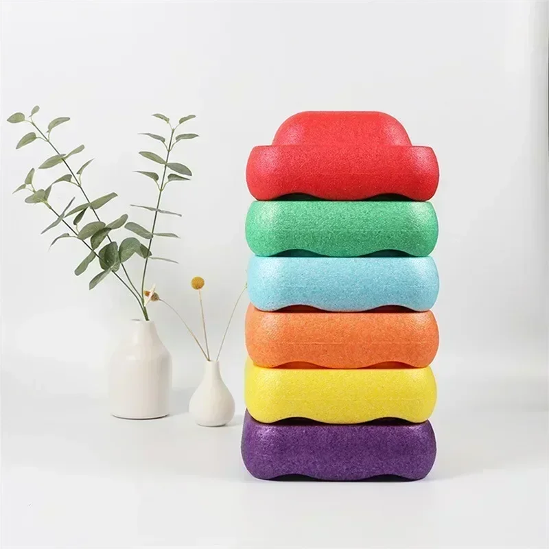 Children's Balance Training Foam Step Sensory Tube Assisted Outdoor Games Stacking Stones Balance Sports Baby Toys Gift