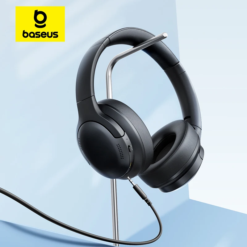 אוזניות Baseus BH1 Bluetooth 6.0 עם סינון רעשים ו-80 שעות סוללה