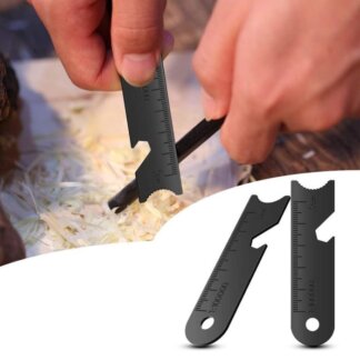 מצית שטח לקמפינג עם פותחן בקבוקים ומסור