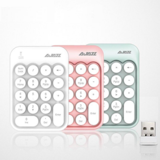 מקלדת מספרים אלחוטית למחשב עם 18 מקשים וחיבור USB
