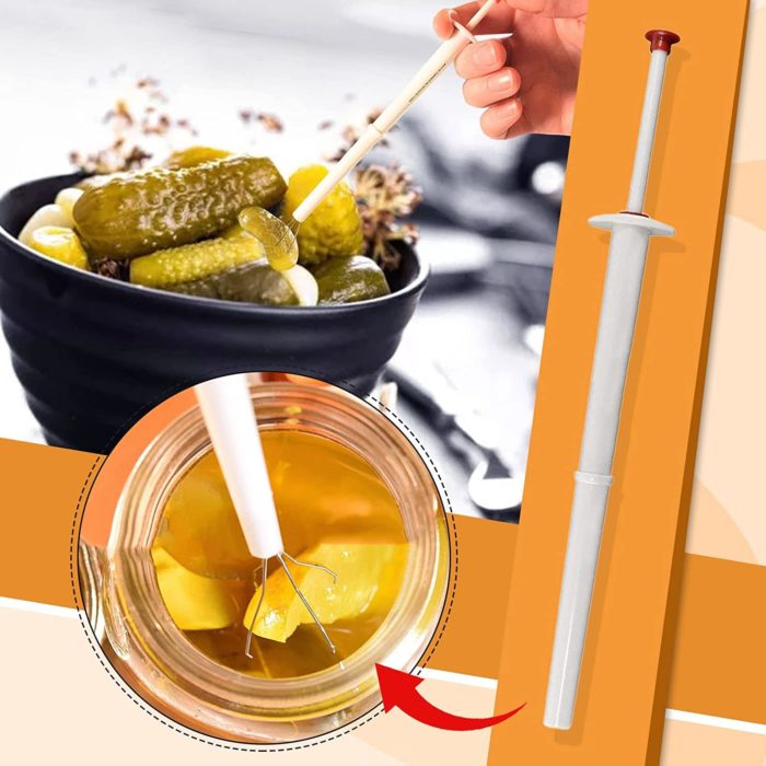 מקל להוצאת חמוצים מהצנצנת בקלות וללא לכלוך – תמונה 2