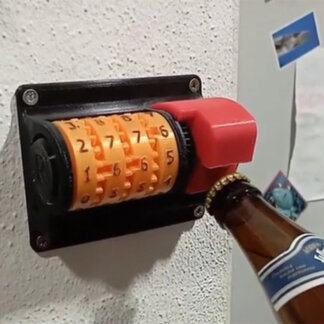 פותחן בקבוקים עם מונה אוטומטי לתלייה על הקיר