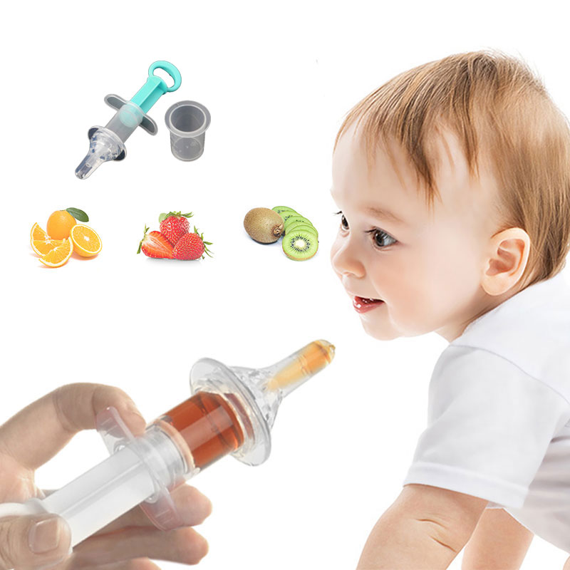 מוצץ מזריק תרופה לתינוקות למתן ויטמינים ללא בלגן
