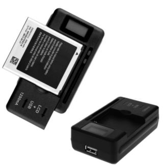 מטען נייד לסוללה עם מסך LCD וטעינה ישירה לסמארטפון