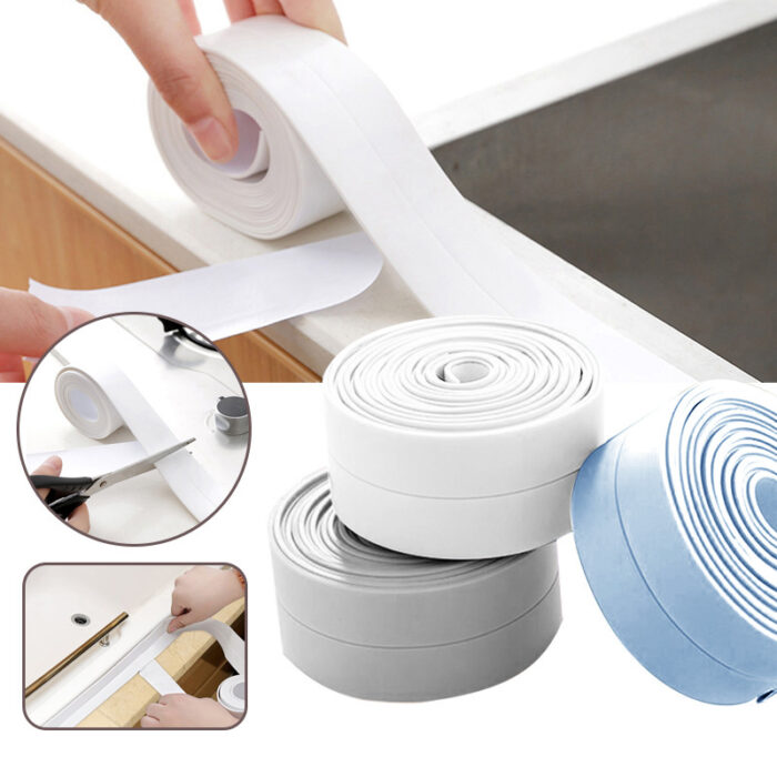 רצועת PVC לאיטום מרווחים במקלחת, מטבח ואמבטיה – תמונה 4