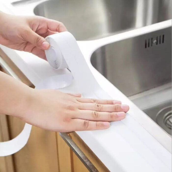רצועת PVC לאיטום מרווחים במקלחת, מטבח ואמבטיה – תמונה 2