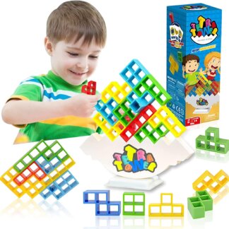 משחק בניית מגדל על בסיס מתנדנד לפיתוח מוטוריקה וקואורדינציה