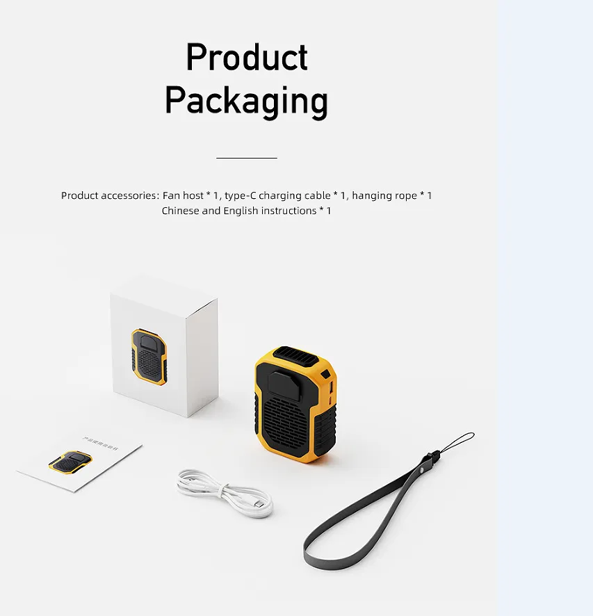 מאוורר נטען למכנסיים עם סוללת גיבוי USB וזרימת אוויר חזקה – תמונה 6