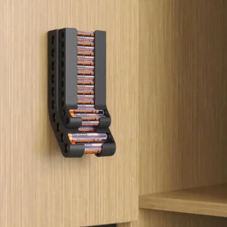 מתלה לסוללות AA AAA C D ו-9V - קומפקטי ושקוף