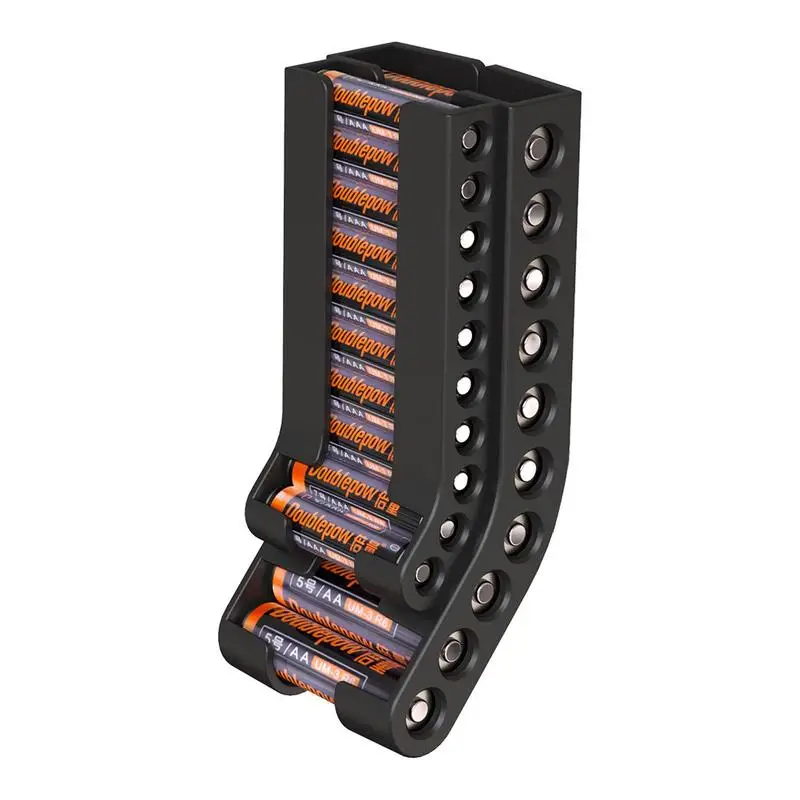 מתלה לסוללות AA AAA C D ו-9V - קומפקטי ושקוף – תמונה 3