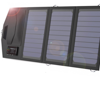 פאנל סולארי מתקפל נייד עם סוללה 6000mAh ו-USB