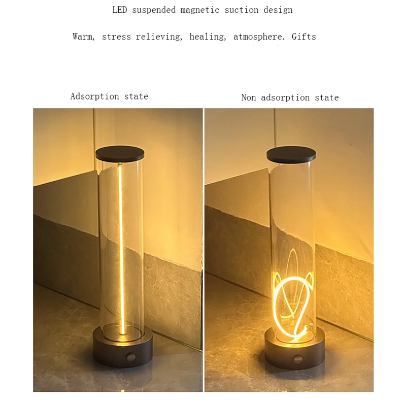 מנורת LED גמישה מגנטית נטענת USB עם 3 מצבי תאורה – תמונה 4
