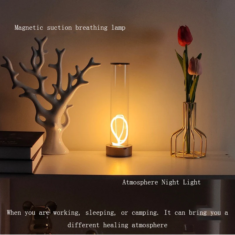 מנורת LED גמישה מגנטית נטענת USB עם 3 מצבי תאורה – תמונה 5
