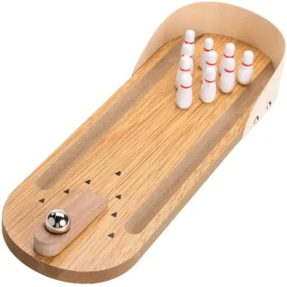 משחק מיני באולינג שולחני מעץ – מתנה לכל גיל