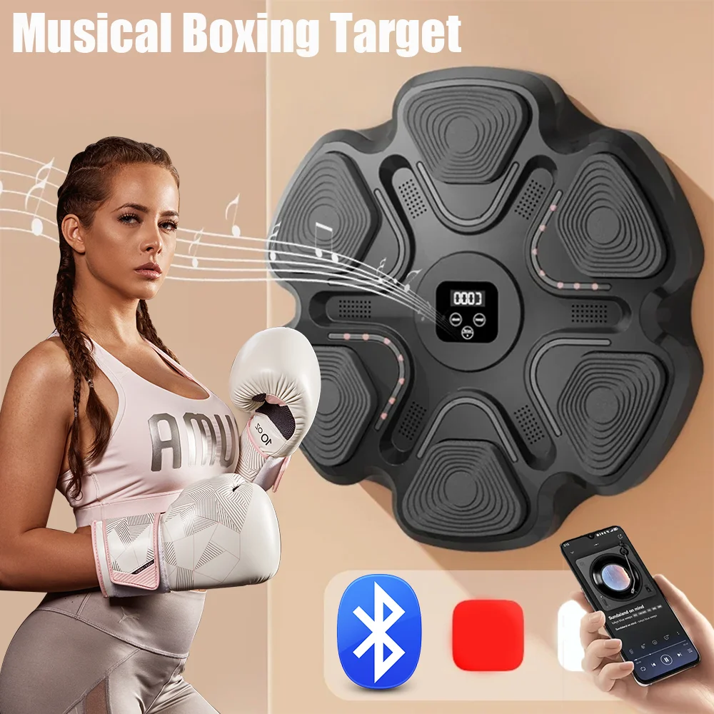 מכשיר אגרוף חכם לאימון תגובות עם רמקול Bluetooth – תמונה 6