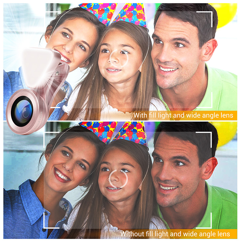 עדשת סלפי לסמארטפון זום X10 עם תאורת LED – תמונה 5