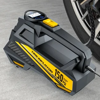 משאבת אוויר לרכב אוניברסלית עד 150PSI עם LED וחיבור 12V