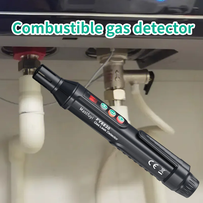 גלאי גז נייד עם אזעקה קולית ואורית ורגישות מתכווננת – תמונה 4