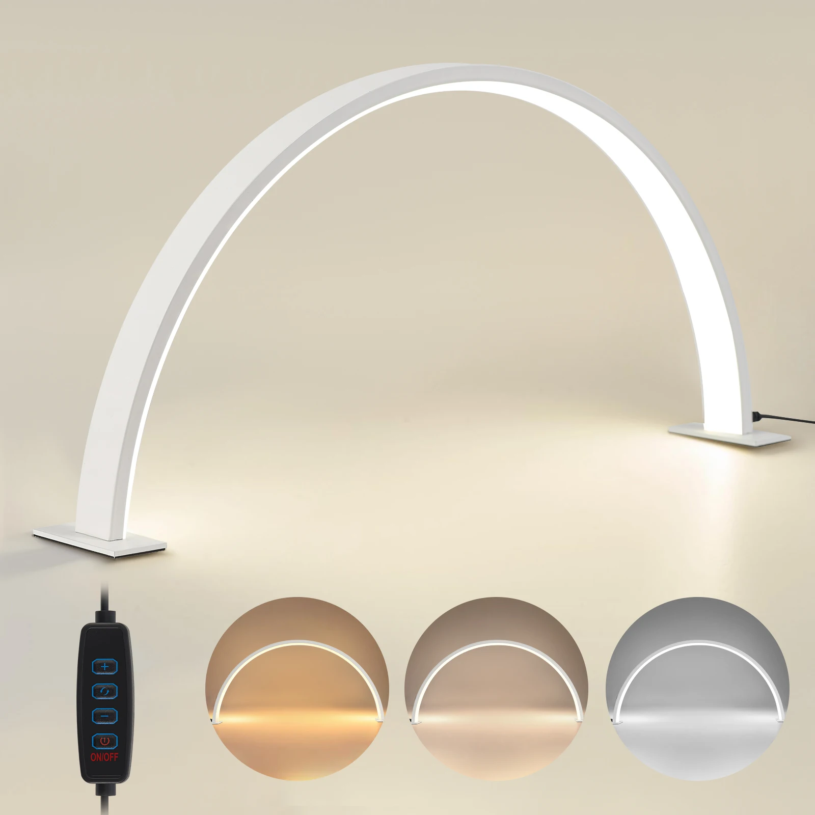 מנורת LED לציפורניים שולחנית קשת עם 10 רמות בהירות – תמונה 7