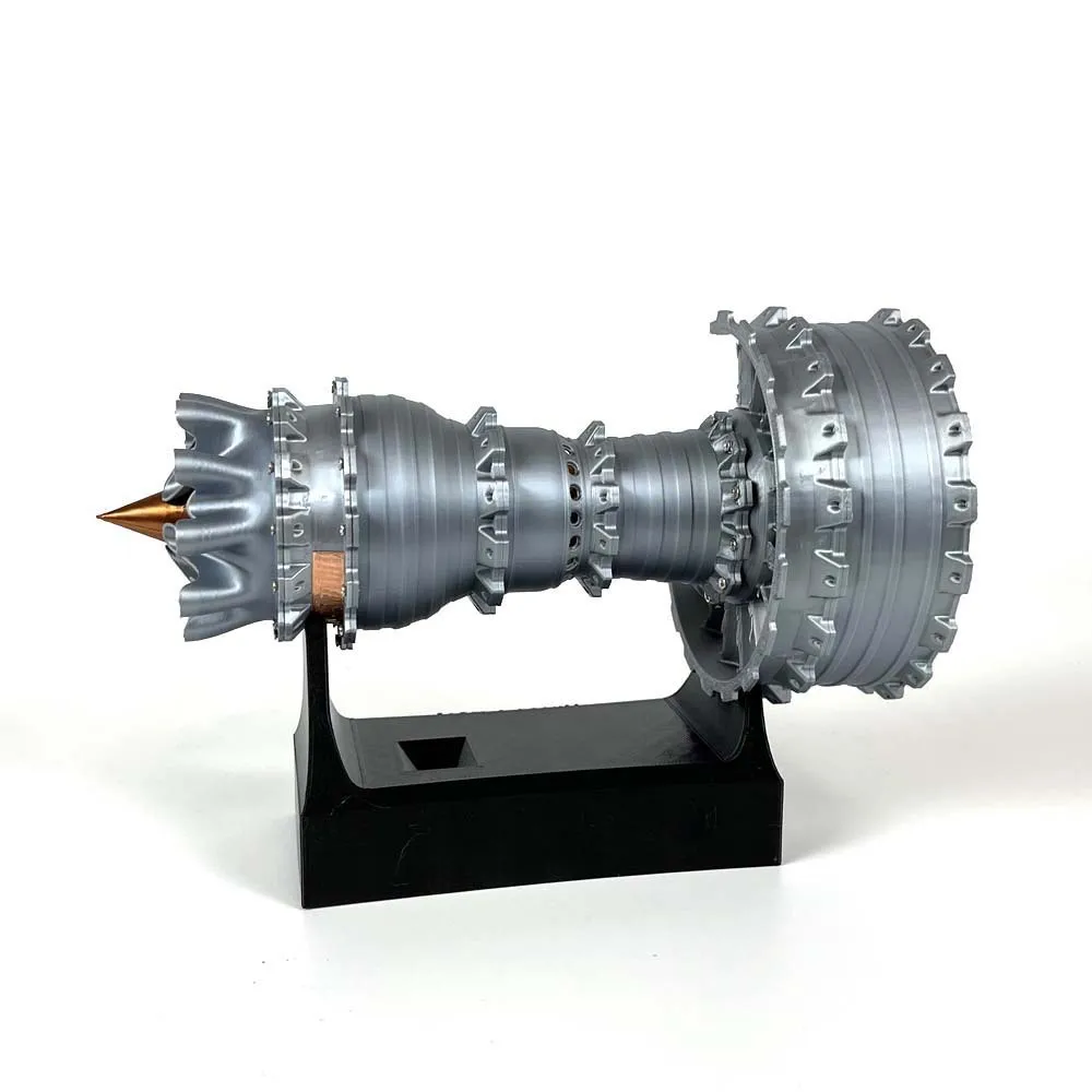 דגם מנוע מטוס מכני 1:20 עם סוללות ומעמד תצוגה – תמונה 4