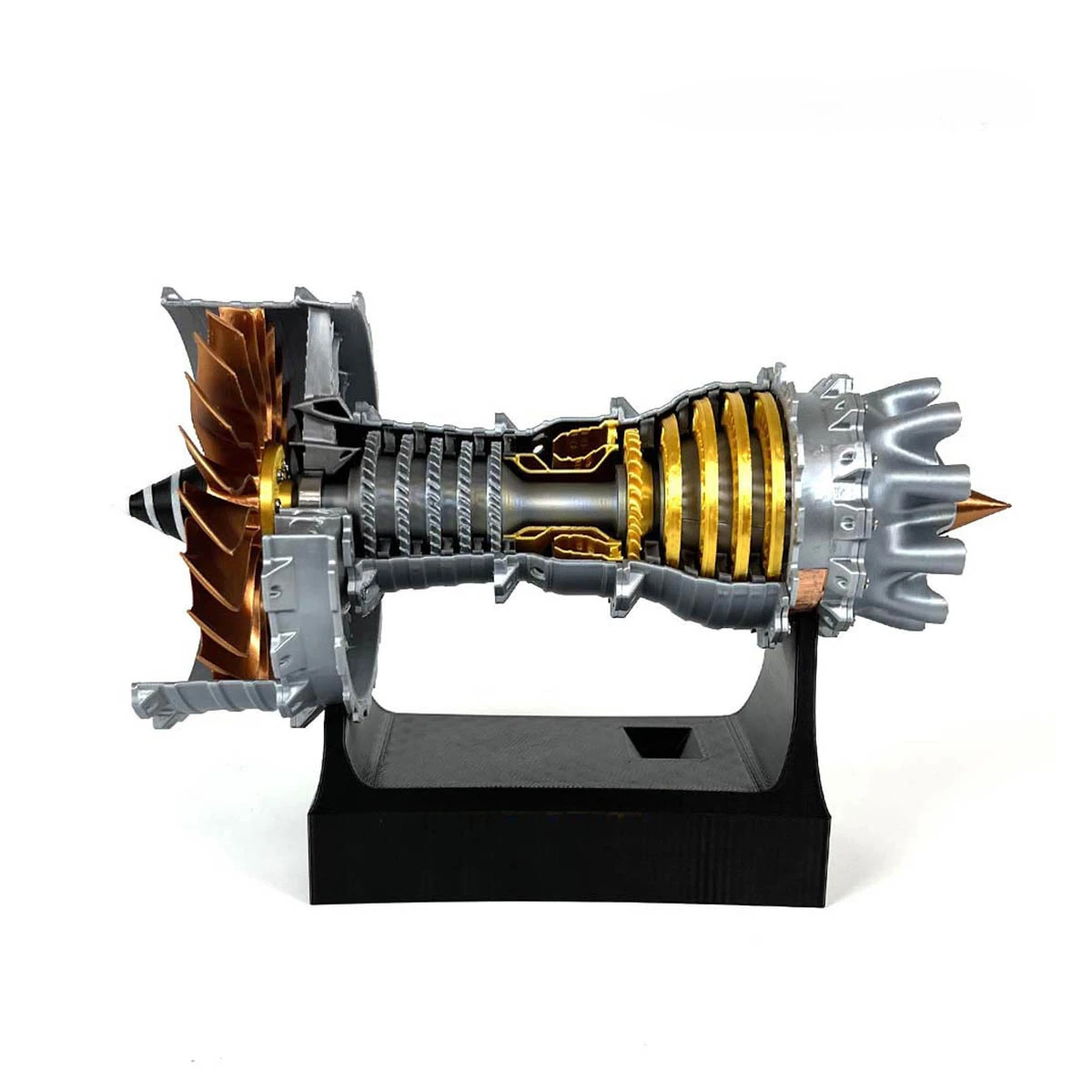 דגם מנוע מטוס מכני 1:20 עם סוללות ומעמד תצוגה – תמונה 2