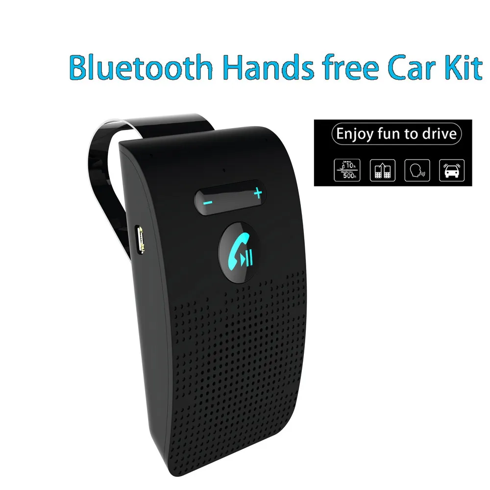 דיבורית Bluetooth לרכב נטענת עם מיקרופון כפול וקליפס – תמונה 6