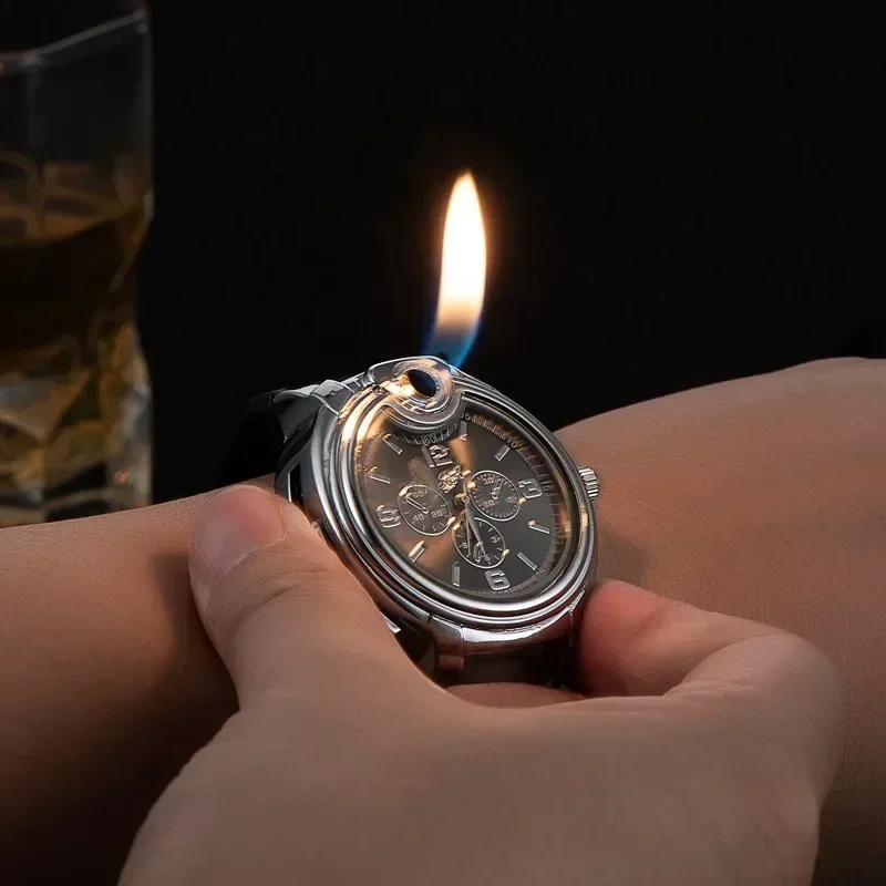 שעון יד עם מצית עמיד לרוח – אביזר אופנתי ומעשי – תמונה 2