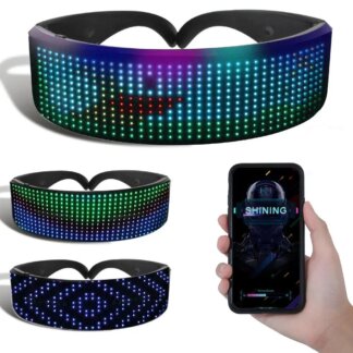 משקפי LED בלוטות' לשינוי צבעים – עיצוב עתידני למסיבות