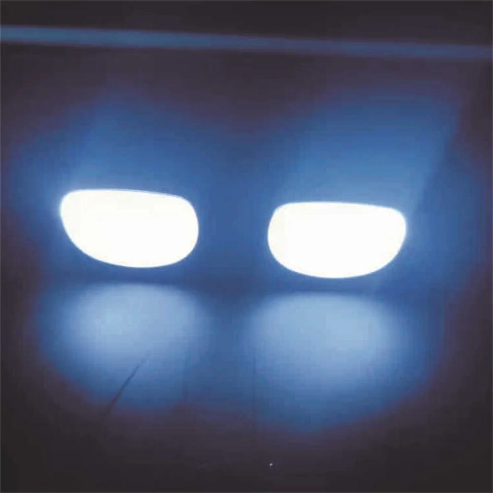 משקפיים עם תאורת LED לבנה נטענים לאירועים וחשיכה – תמונה 2