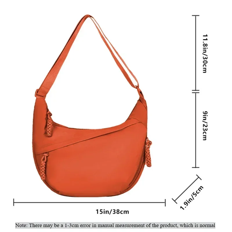 תיק כתף לנשים אופנתי מבד רך בסגנון קז'ואל – תמונה 6