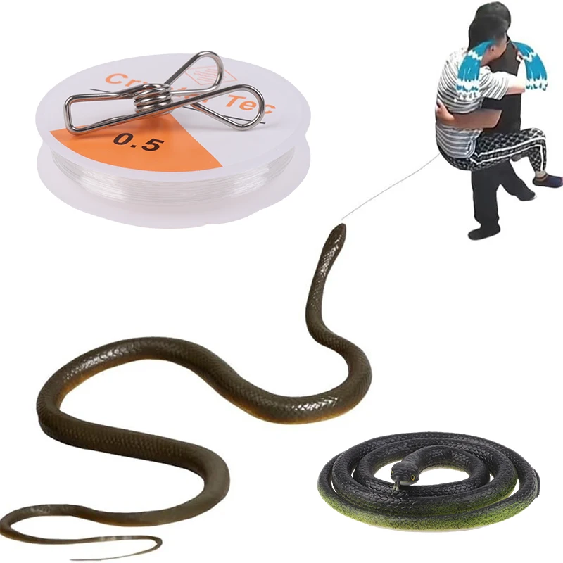 צעצוע מתיחה נחש עם תופסן למשחק מרדף משעשע ופעיל – תמונה 3
