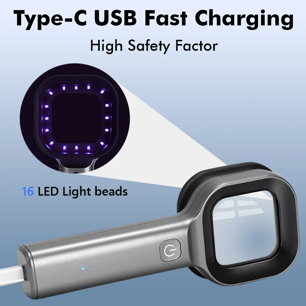 מנורת UV לאבחון עור עם מגדלת לרפואה וווטרינריה – תמונה 3