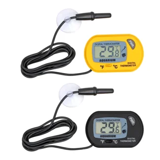 מד טמפרטורה דיגיטלי אקווריום עם צג LCD ואזעקה חכמה