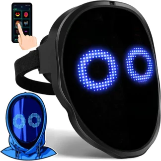מסכת LED לפנים נטענת עם שליטה באפליקציה לאירועים