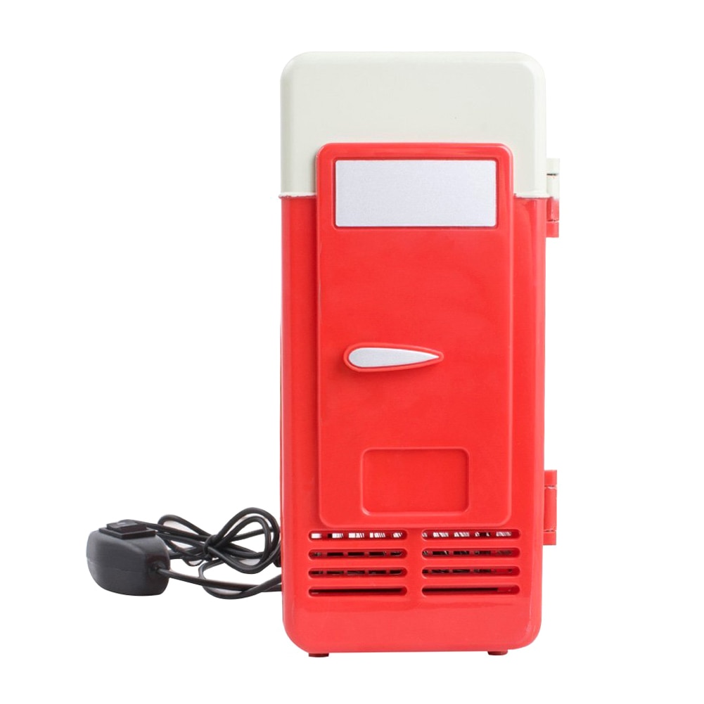מיני מקרר לפחיות נייד עם חיבור USB לקירור וחימום – תמונה 2