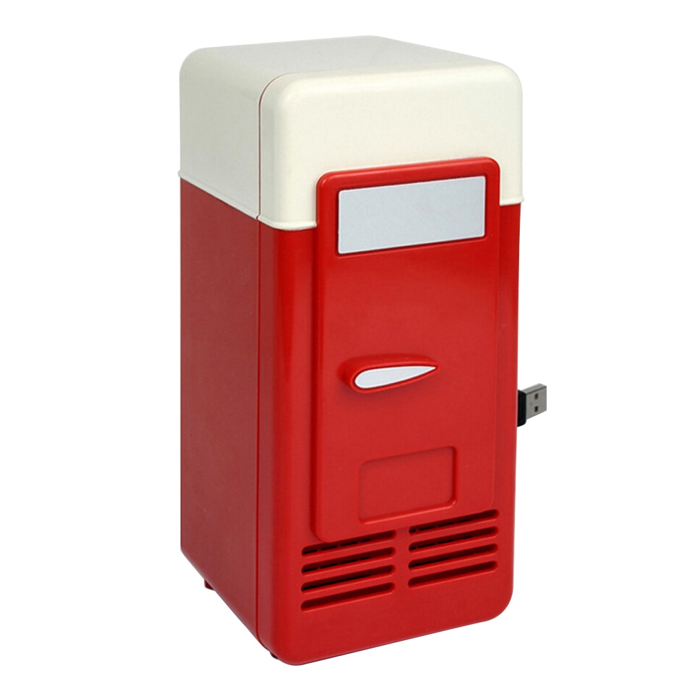 מיני מקרר לפחיות נייד עם חיבור USB לקירור וחימום – תמונה 3
