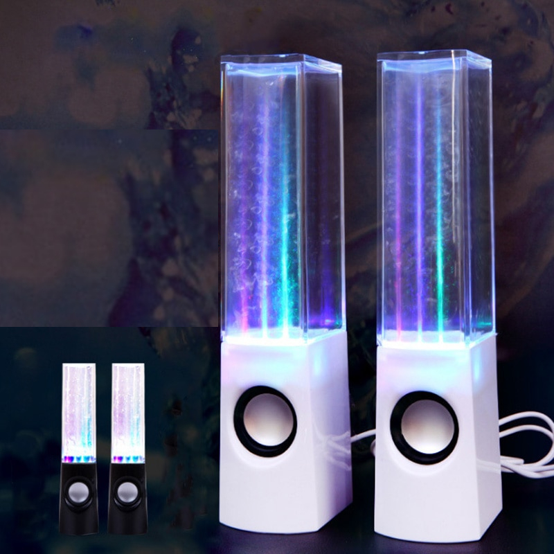 רמקולים עם מזרקות מים ונורות LED לחוויית שמע מושלמת