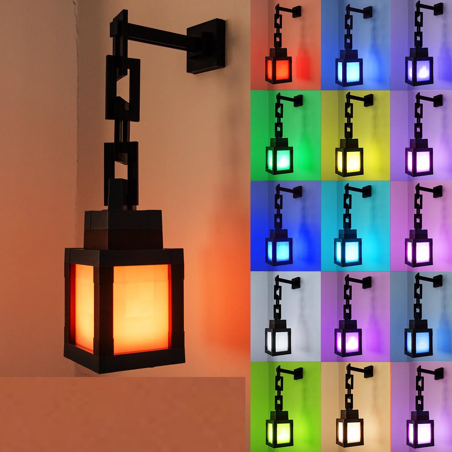 מנורת לילה נטענת ניידת עם 16 צבעי RGB ושלט רחוק