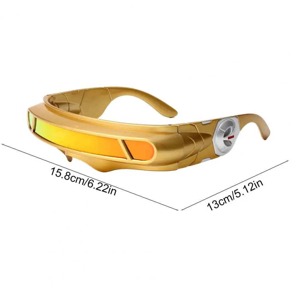 משקפי שמש סייברפאנק גיאומטריים עם הגנת UV400 – תמונה 6