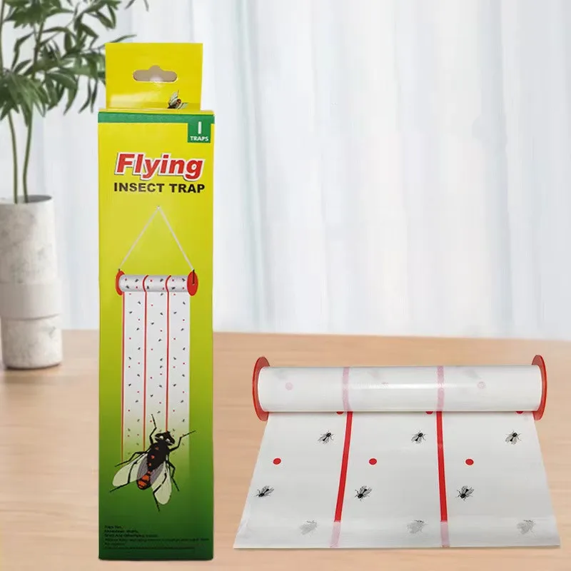 סרט דביק ללכידת זבובים, נמלים ומזיקים לבית ולחצר – תמונה 6