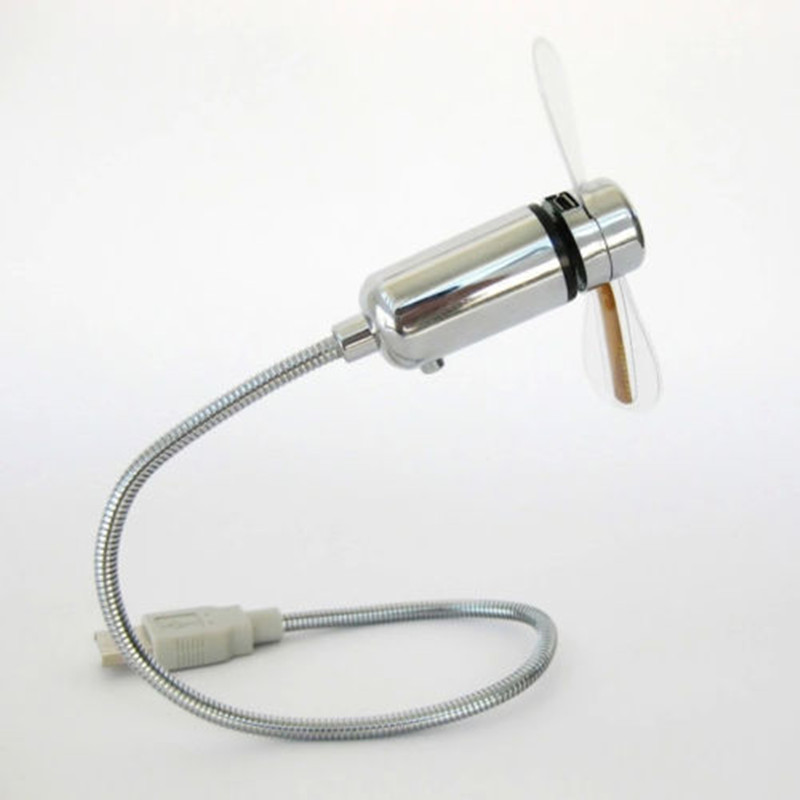 מאוורר USB עם שעון LED מובנה לנייד, לפטופ וטאבלט – תמונה 4