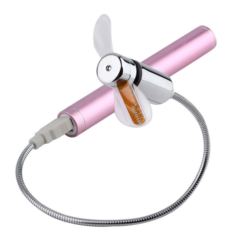 מאוורר USB עם שעון LED מובנה לנייד, לפטופ וטאבלט – תמונה 5