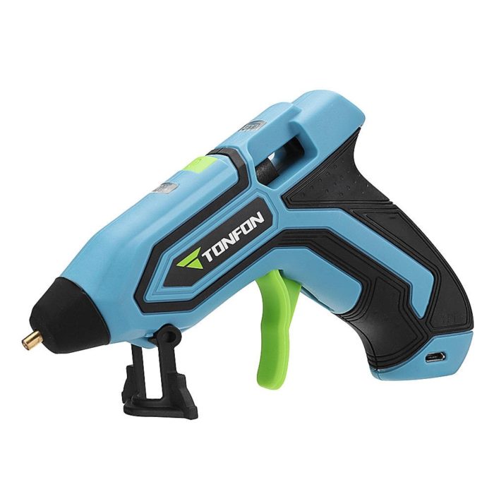 אקדח דבק חם נטען USB - מתחמם תוך 60 שניות, עד 170 מעלות – תמונה 2