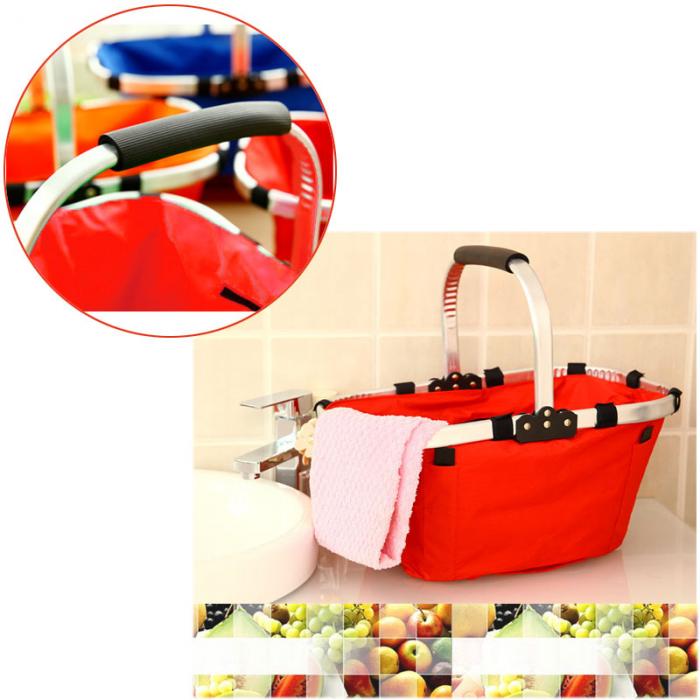 סלסלת קניות מתקפלת עמידה למים לשימוש רב פעמי – תמונה 6