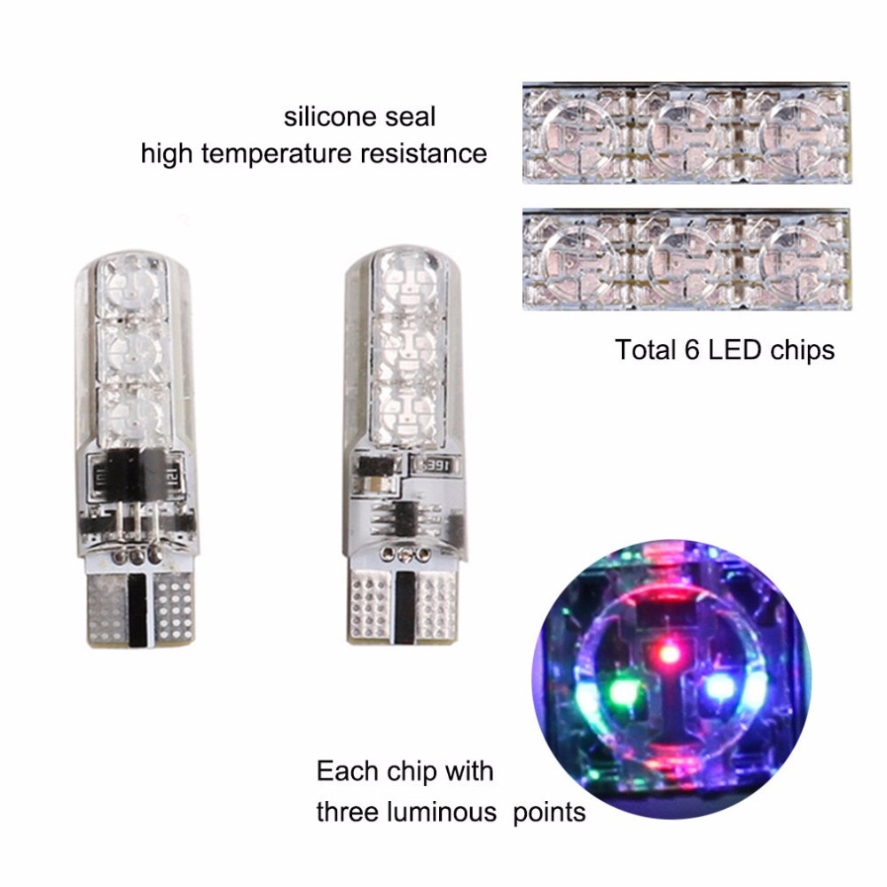 פנסים צבעוניים לרכב עם שלט רחוק – סט 4 יחידות LED – תמונה 2