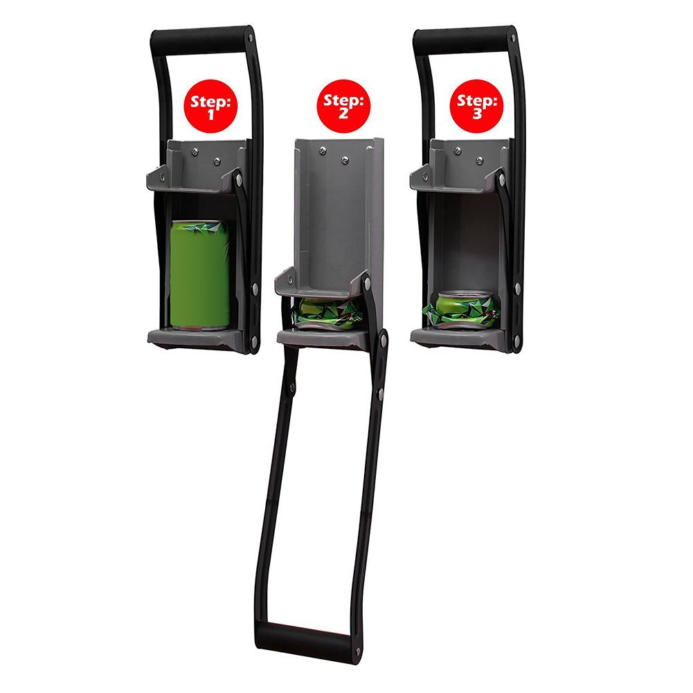 מוחץ פחיות ובקבוקים ידני למחזור וחיסכון במקום – תמונה 6
