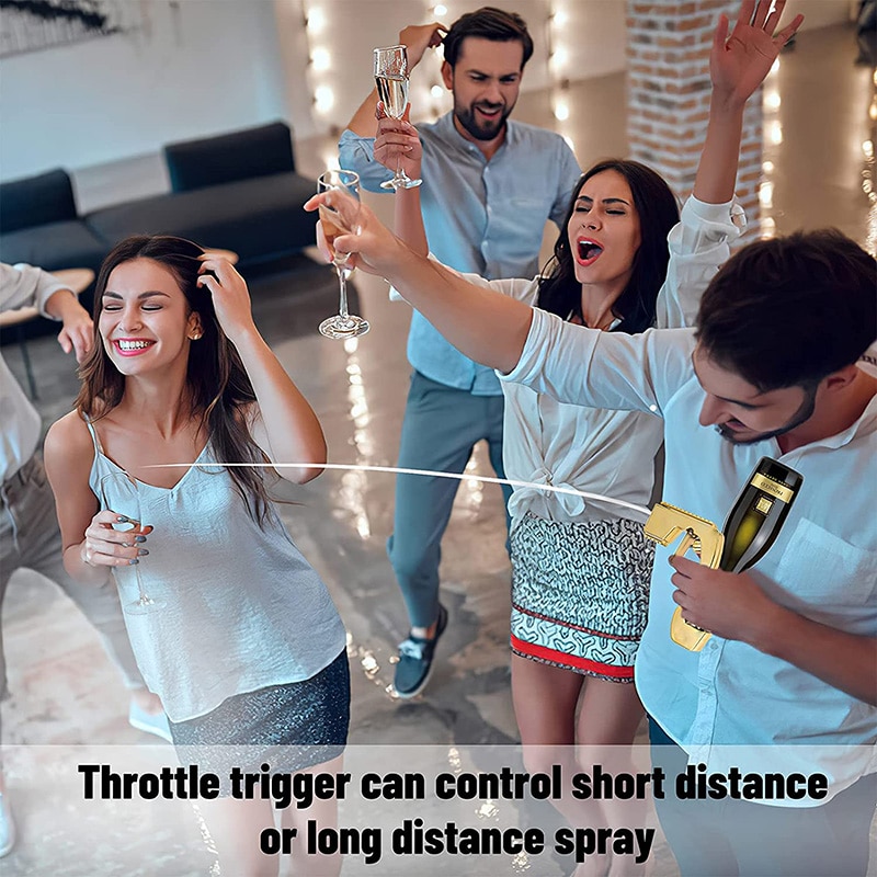 אקדח ליריית בירה ושמפניה מהבקבוק עם פקק משקה – תמונה 3